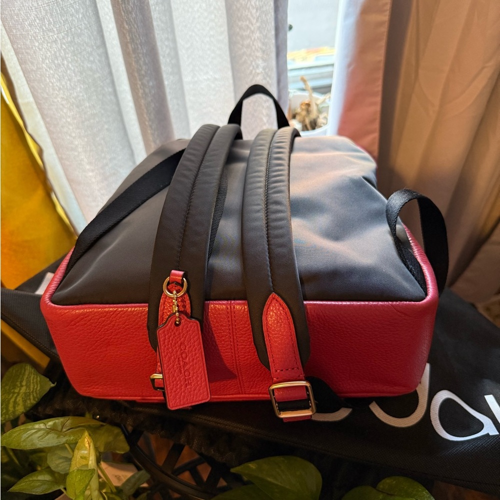 Coach Pink Leather Backpack - Picture 3 of 3